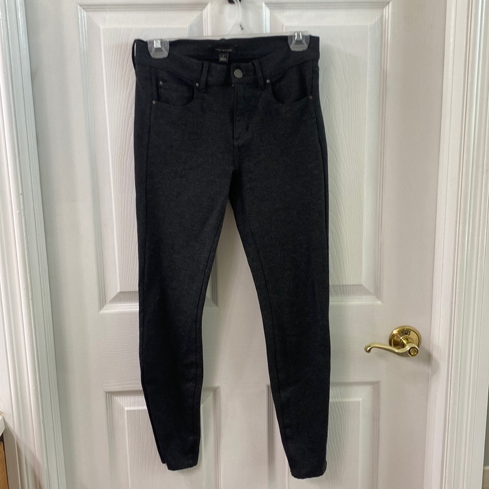 Ann Taylor gray skinny dress pants